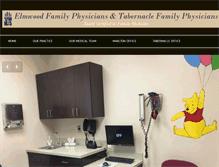 Tablet Screenshot of elmwoodfamilyphysicians.com